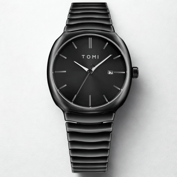 Tomi T-307 Men’s Luxury Business Stainless Steel Watch – Quartz Movement Gift Box Set