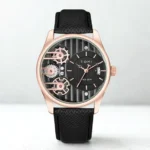 Tomi T-106 Face Gear Dual Strap Luxury Watch for Men – Interchangeable Straps, Fashionable Casual & Formal Wristwatch