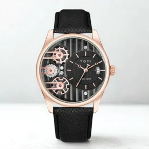 Tomi T-106 Face Gear Dual Strap Luxury Watch for Men – Interchangeable Straps, Fashionable Casual & Formal Wristwatch