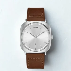 Tomi T-084 Men’s Quartz Date Watch with Leather Strap – Classic & Stylish Timepiece